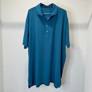 Greyson Golf Mens Short Sleeve Polo Shirt Size 2XL Blue